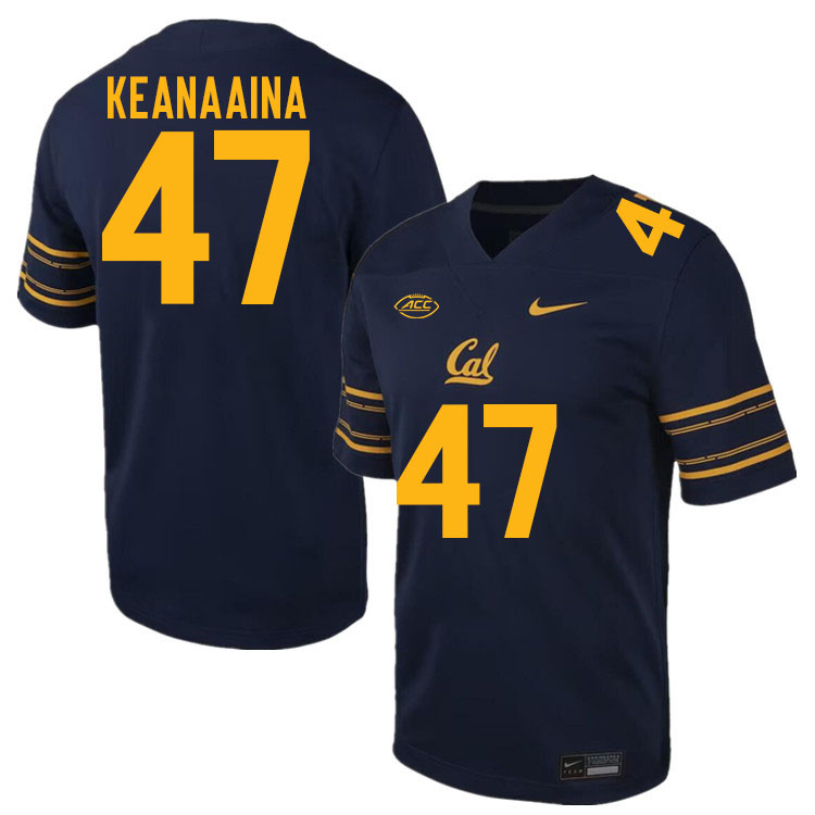 California Golden Bears #47 Aidan Keanaaina ACC Conference College Football Jerseys Stitched-Navy